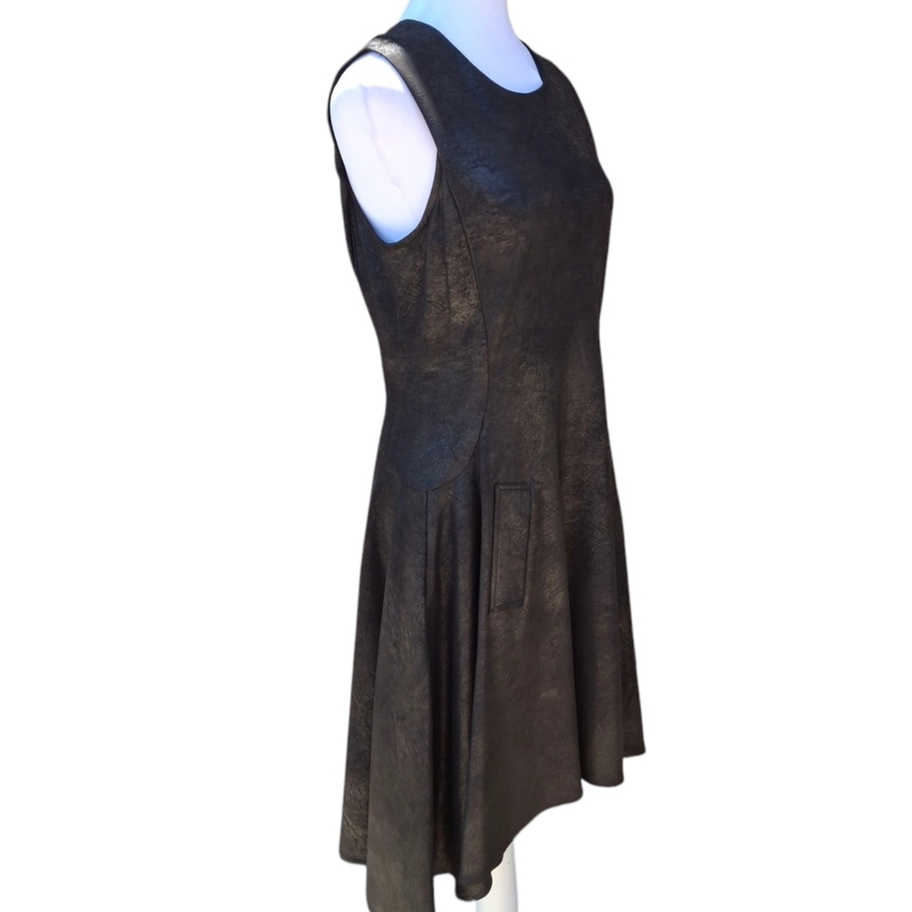 NU Denmark Sleeveless Black Fit & Flowy Circle Skirt Dress Women Size Small - Picture 3 of 16
